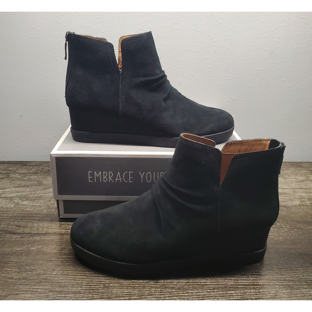 Dansko Boots Womens 41 (10.5-11 US) Stephanie Black Waterproof Suede Shoes NIB